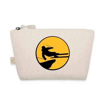 jump jump stunt trick cliff high fli - Organic Pouch - nature - Front