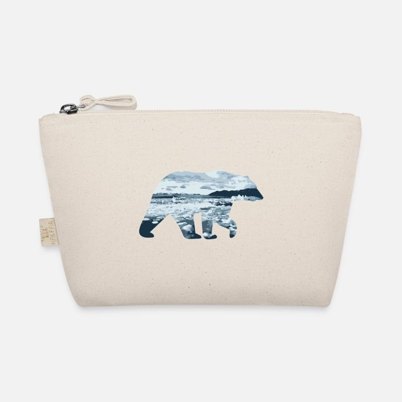 Double Exposure Animals - Polar Bear - Gift Organic Pouch