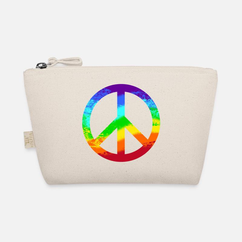 Peace-Zeichen Regenbogen Toleranz Frieden Graffiti Bio-Täschchen