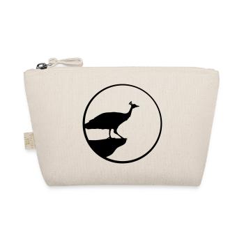 cliff moon round circle night evening sun bird sil - Organic Pouch - nature - Front