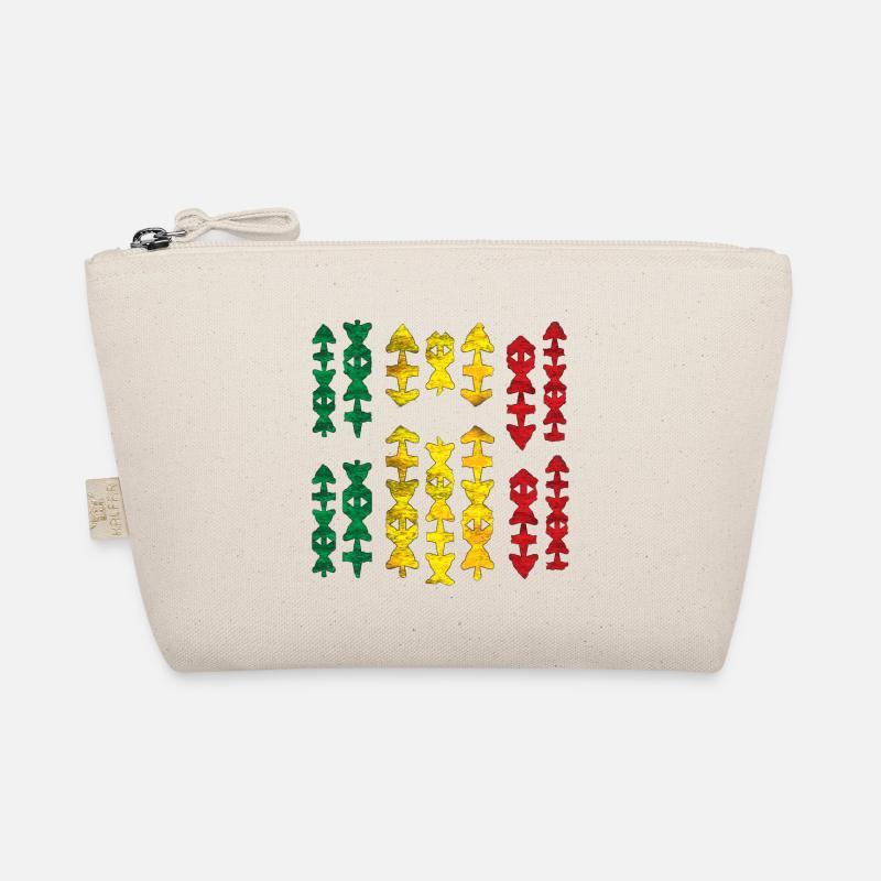 Indigene Tribal Muster Motifs Reggae - Bio-Täschchen - Natur