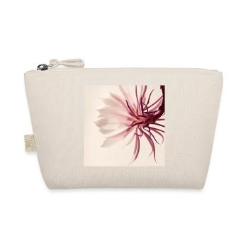 Minimalistische Blume Aquarell Beige - Bio-Täschchen - Natur - Vorne