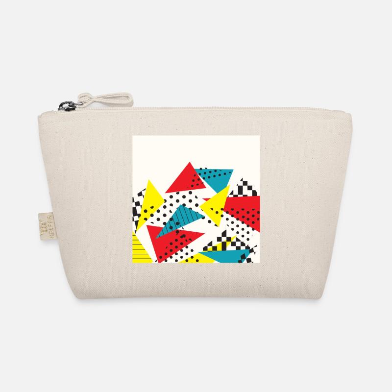 Abstrakte Vintage Collage Bio-Täschchen