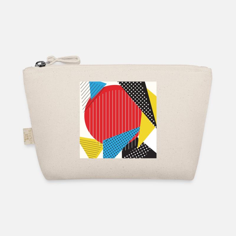 Geometry collage Abstract colors Organic Pouch