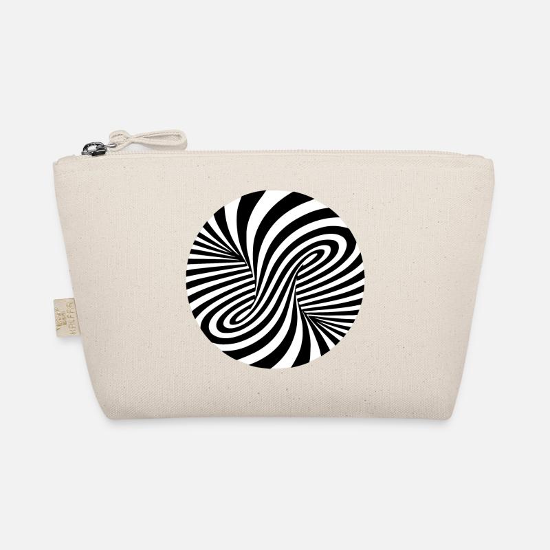 Optical illusion pattern shapes geometry gift Organic Pouch