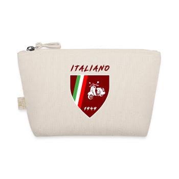 Italy Scooter / Italiano Gift Scooter - Organic Pouch - nature - Front