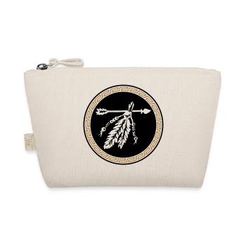 Arrow with feathers, Native American Indian tribes - Organic Pouch - nature - Front