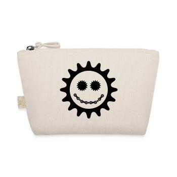 Bike Smiley - Organic Pouch - nature - Front