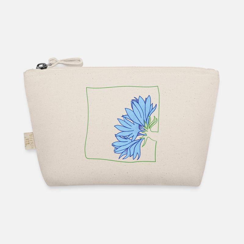 Cornflower minimalist Organic Pouch
