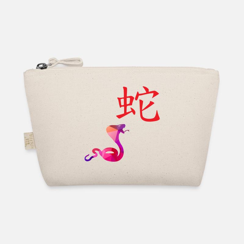 Chinesische Sternzeichen Schlange - Geschenkidee Bio-Täschchen