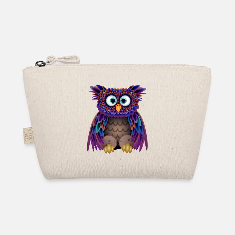 Die bunte Eule Bio-Täschchen