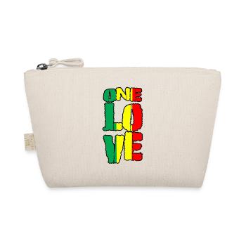 One Love Pan-Afrikan Flag - Organic Pouch - nature - Front