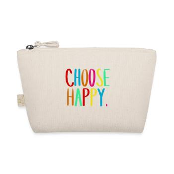 Choose happy. - Bio-Täschchen - Natur - Vorne
