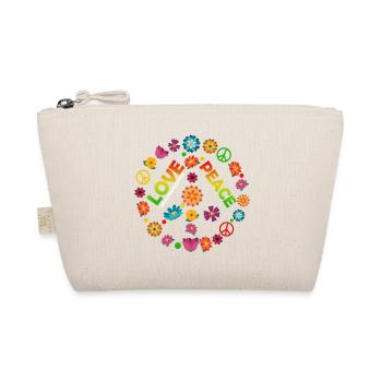 Blumenkreis Liebe Frieden - Bio-Täschchen - Natur - Vorne