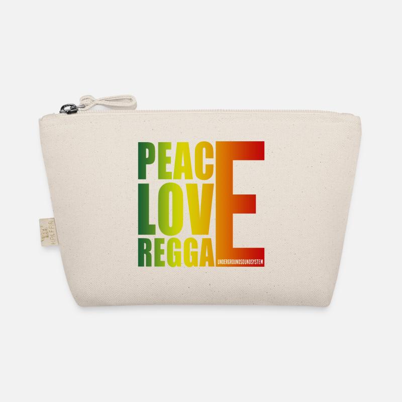 Peace Love Reggae Gradient Bio-Täschchen