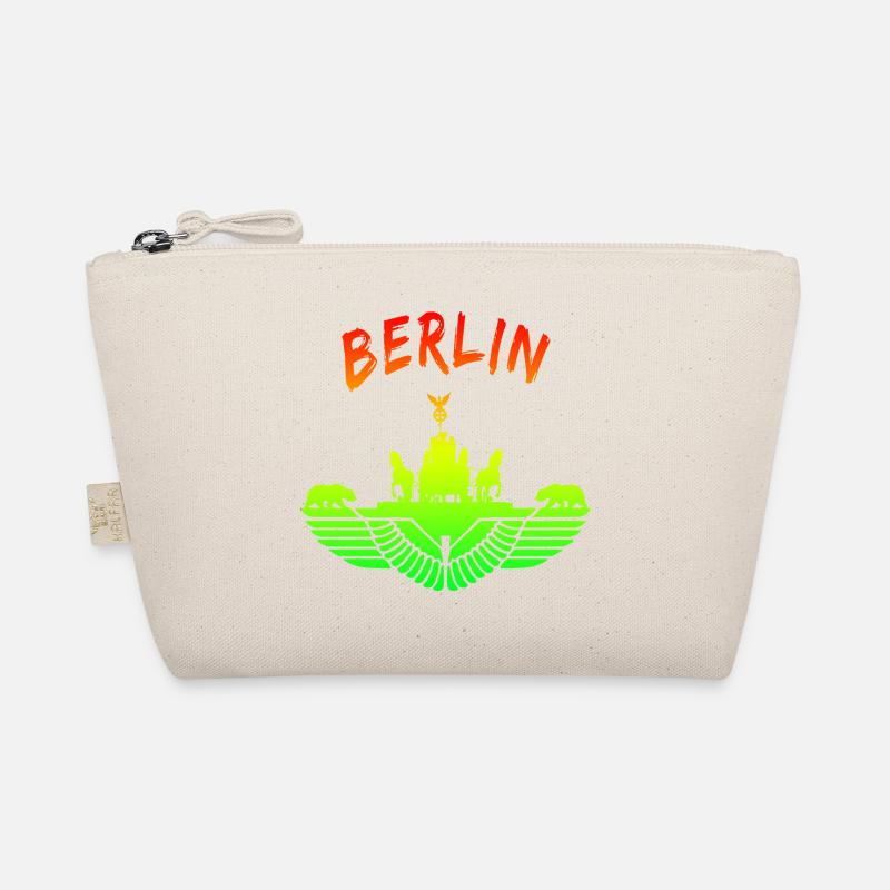 Berlin Design / Berlin Bear Brandenburg Gate Organic Pouch