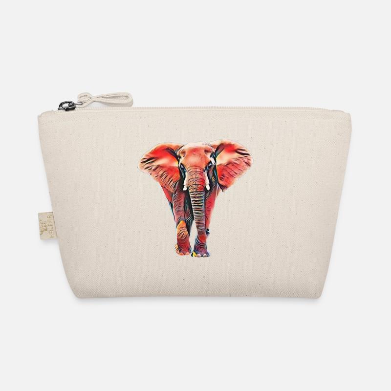 Elefant - Bio-Täschchen - Natur