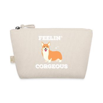 Feeling Corgeous - Corgies - Organic Pouch - nature - Front