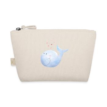 Baleine jaillit coeur je bande dessinée baleine bleue - Trousse biologique - nature - Devant