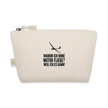 Segelfliegen Segelflug Segelflugzeug Geschenkidee - Bio-Täschchen - Natur - Vorne