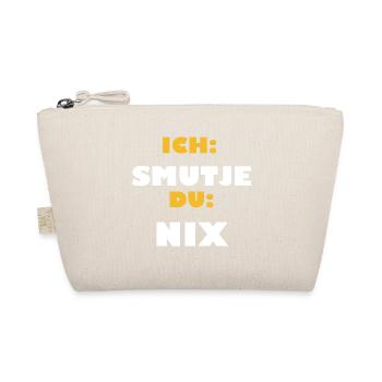 ICH SMUTJE DU NIX SEGELN MEER SCHIFF BOOT - Bio-Täschchen - Natur - Vorne
