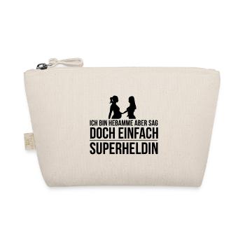Midwife Gift Idea for Midwives Profession - Organic Pouch - nature - Front
