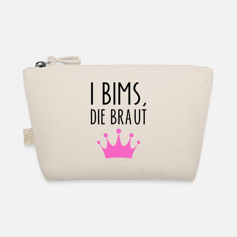 I Bims Braut Lustiger Spruch Ehefrau Junggesellin Bio-Täschchen