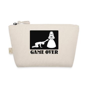 Game Over Hochzeit Heiraten Ehe Lustig Scherz - Bio-Täschchen - Natur - Vorne