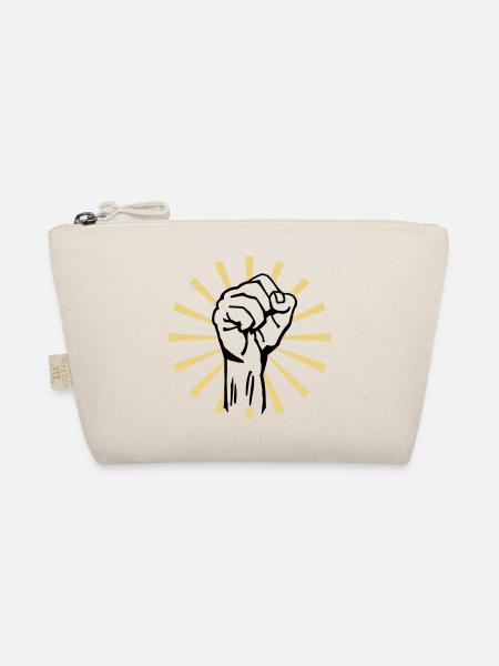 fist 2c rays - Organic Pouch - nature - Front
