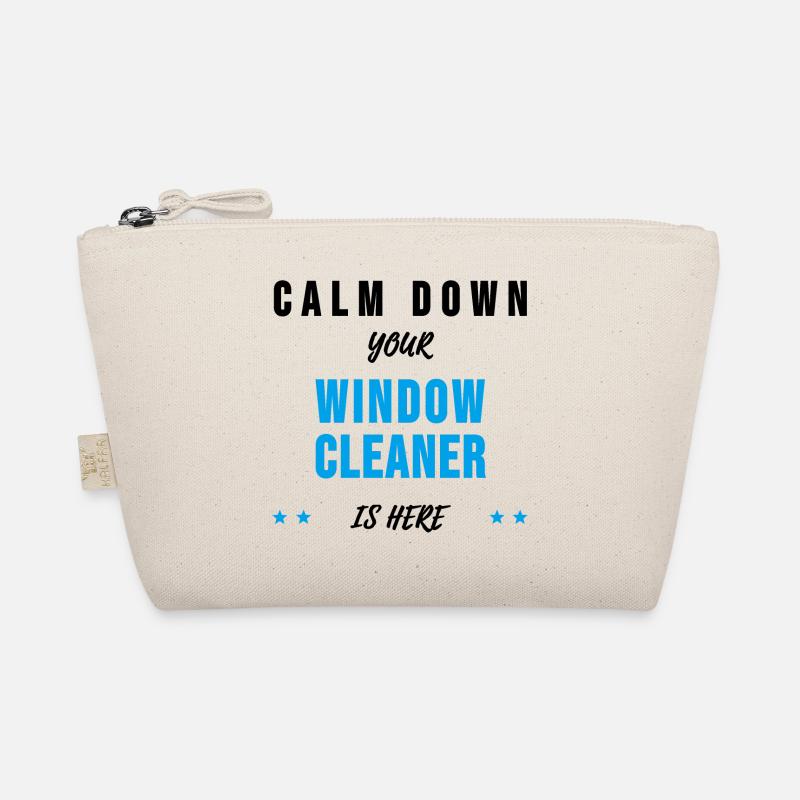 Window cleaner building cleaner sayings gift Organic Pouch