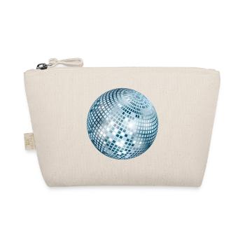 Diskokugel / Spiegelkugel / Disco (Silver, PNG) - Bio-Täschchen - Natur - Vorne