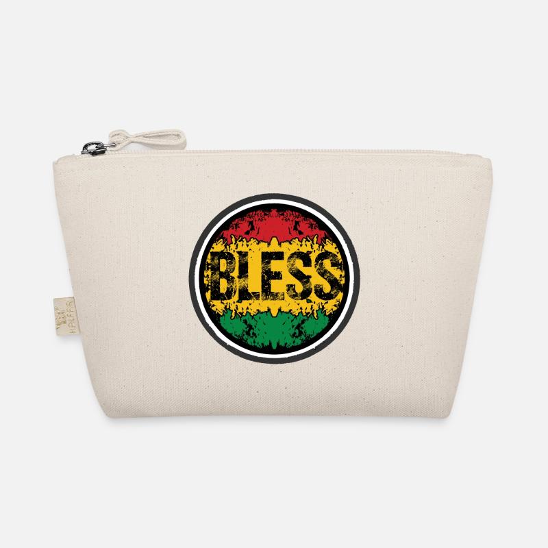 Rastafarian Floral Pattern Organic Pouch