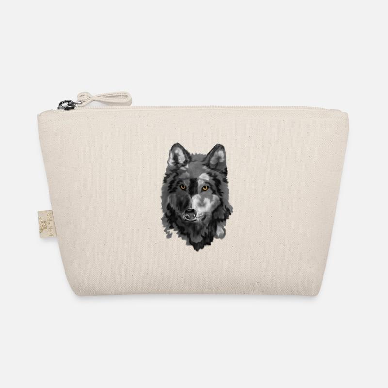 Wolf - Bio-Täschchen - Natur
