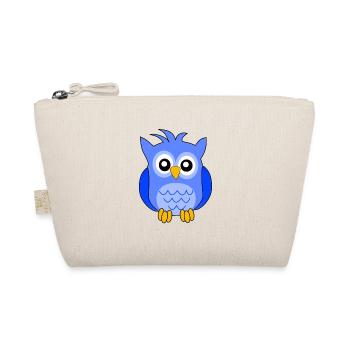 Hibou bleu - Organic Pouch - nature - Front