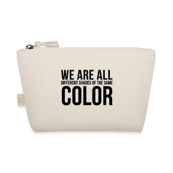 Antifa Shirt Statement against Nazis Gift Idea - Organic Pouch - nature - Front