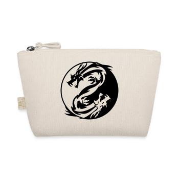 Yin Yang Drachen - Bio-Täschchen - Natur - Vorne