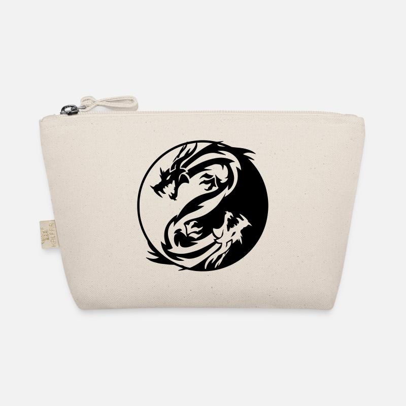 Yin Yang Drachen - Bio-Täschchen - Natur