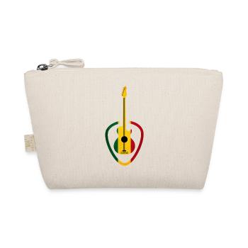 Gitarre im Rastafari-Ton - Bio-Täschchen - Natur - Vorne