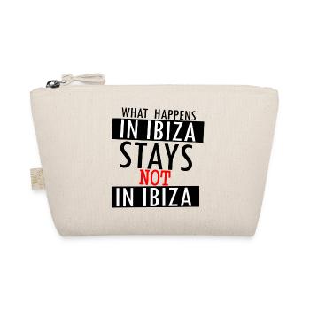 What Happens in Ibiza Stays Not in Ibiza - Bio-Täschchen - Natur - Vorne