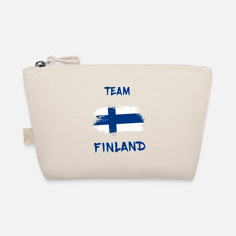 Team Finnland / Geschenk Helsinki Turku Suomi - Bio-Täschchen - Natur