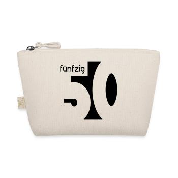 50. Geburtstag - Bio-Täschchen - Natur - Vorne