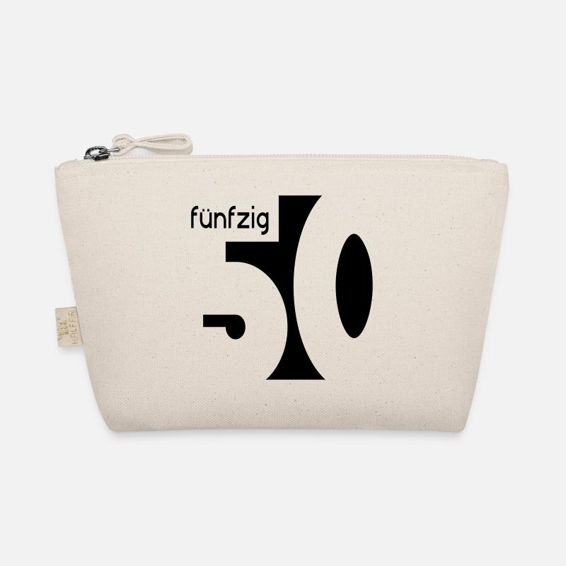 50. Geburtstag - Bio-Täschchen - Natur