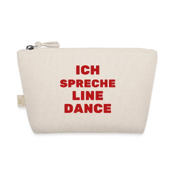 Geschenkidee f. Linedancer: Ich spreche Line Dance - Bio-Täschchen - Natur - Vorne