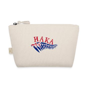 Maor Haka Silver Fern New Zealand Flag Gift - Organic Pouch - nature - Front