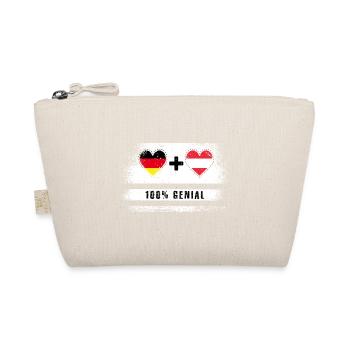 Deutschland und Österreich 100% genial / Geschenk - Bio-Täschchen - Natur - Vorne