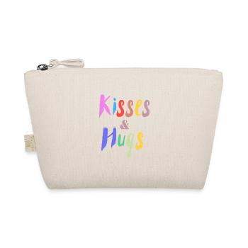 Design Kisses and Hug Colors - Organic Pouch - nature - Front