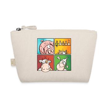 Funny Farm Animals - Organic Pouch - nature - Front