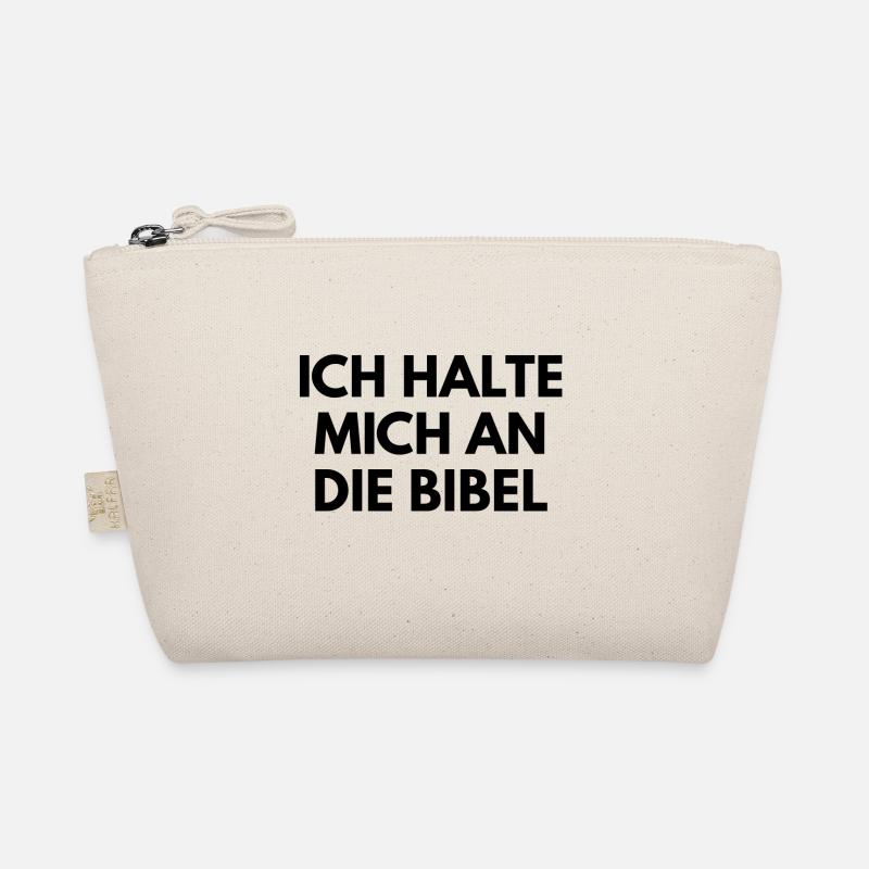 Ich halte mich an die Bibel - Bio-Täschchen - Natur