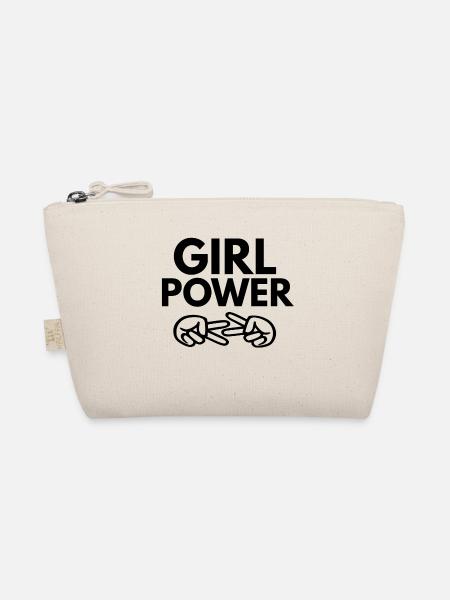 Girl Power Lesbisch Bisexuell Frauenpower - Bio-Täschchen - Natur