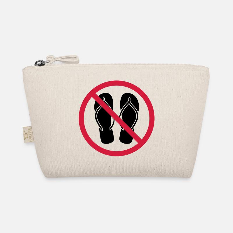 keine flip flops verboten schild zone gebiet clipa Bio-Täschchen